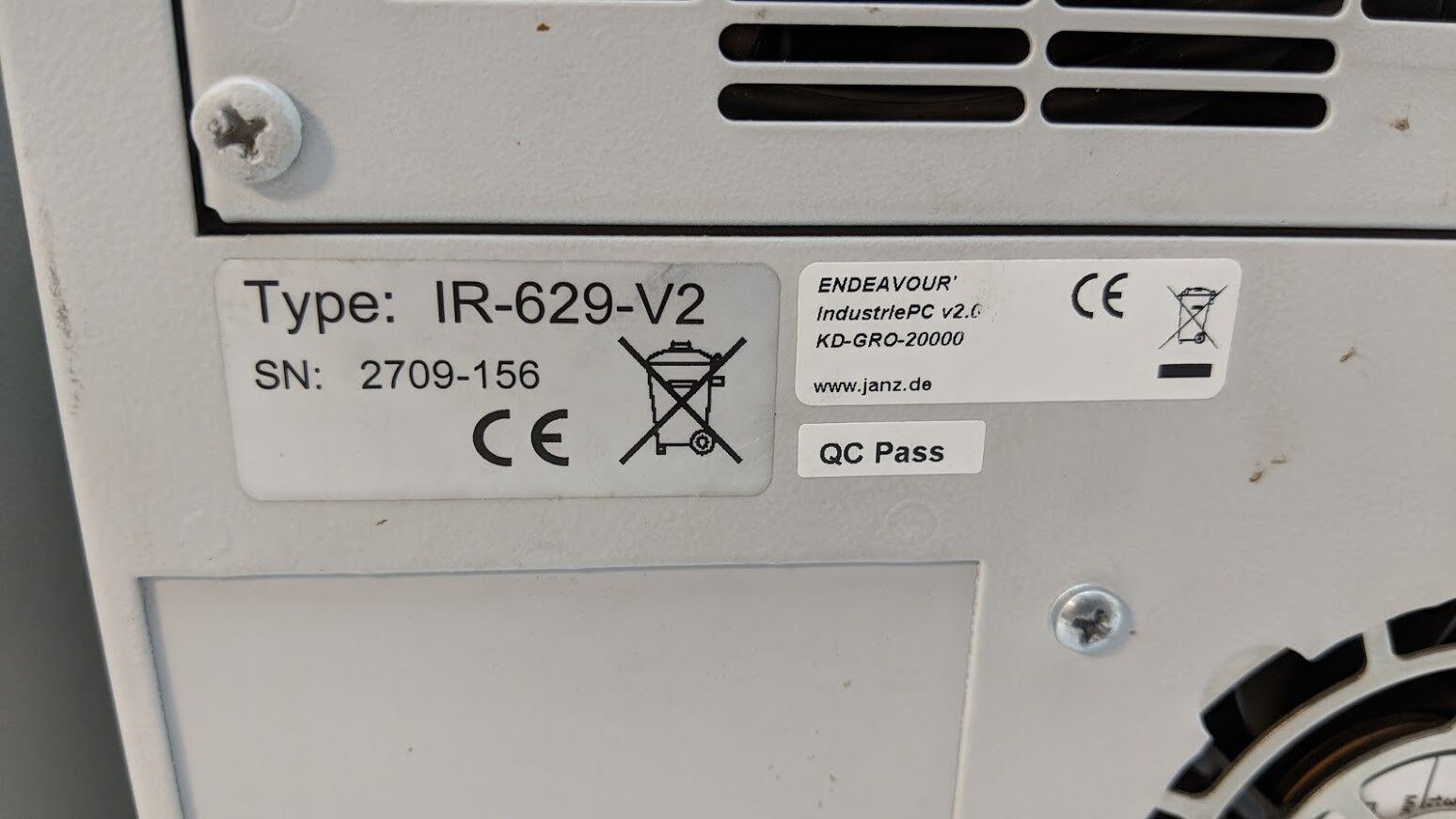2x Janz KD-GRO-20000 IR-629-V2  Industrial SBC PC 2.6Ghz P4 512 RAM 160Gb Win XP