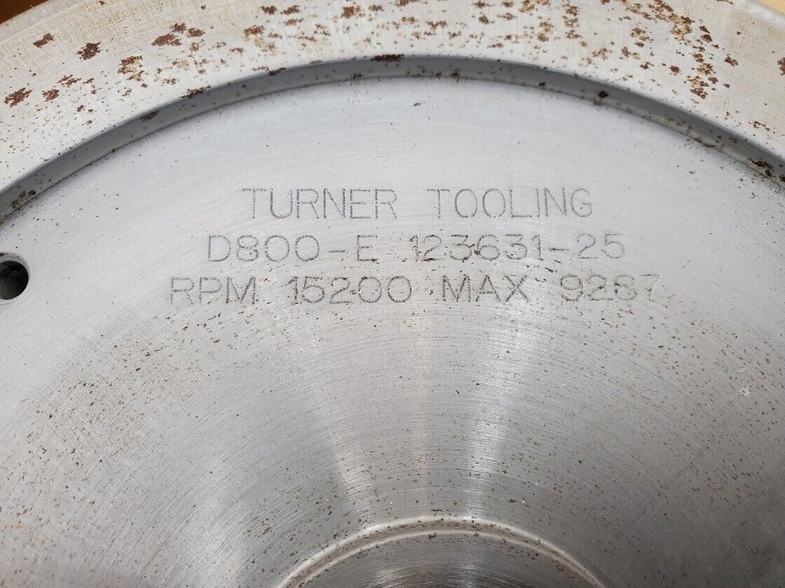 4x Turner Grooved 8" Diamond Plated Grinding Wheel Sapphire 800 Grit (D)