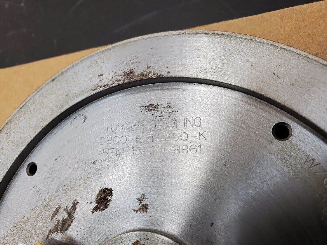 4x Turner Grooved 8" Diamond Plated Grinding Wheel Sapphire 800 Grit (H)