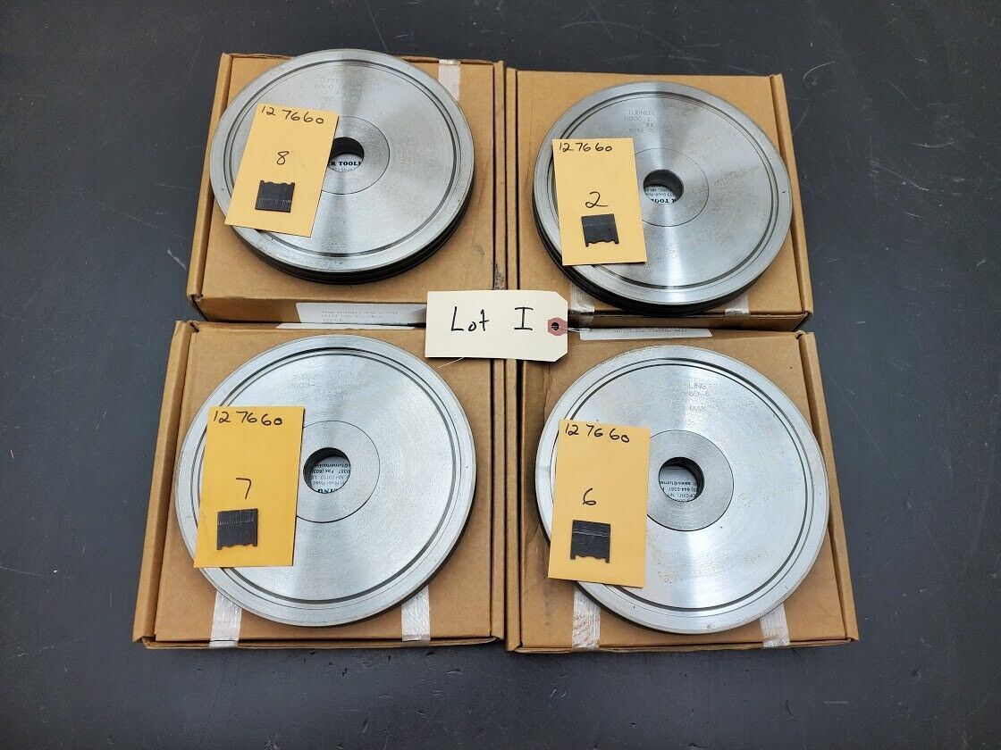 4x Turner Grooved 8" Diamond Plated Grinding Wheel W-Pattern 800 Grit FreeShip I