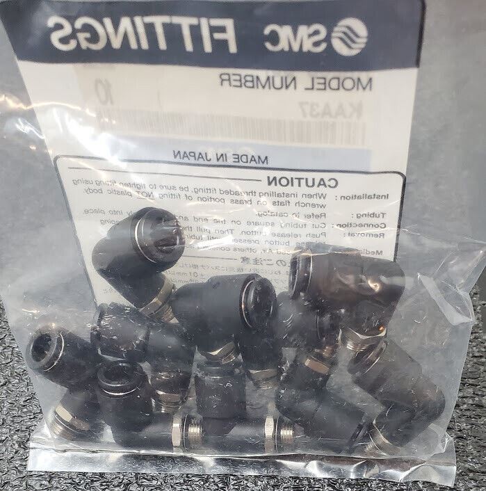 10x SMC KAL08-U01 Antistat One-Touch Fittings 8mm Applicable Tubing 1/8" Thread