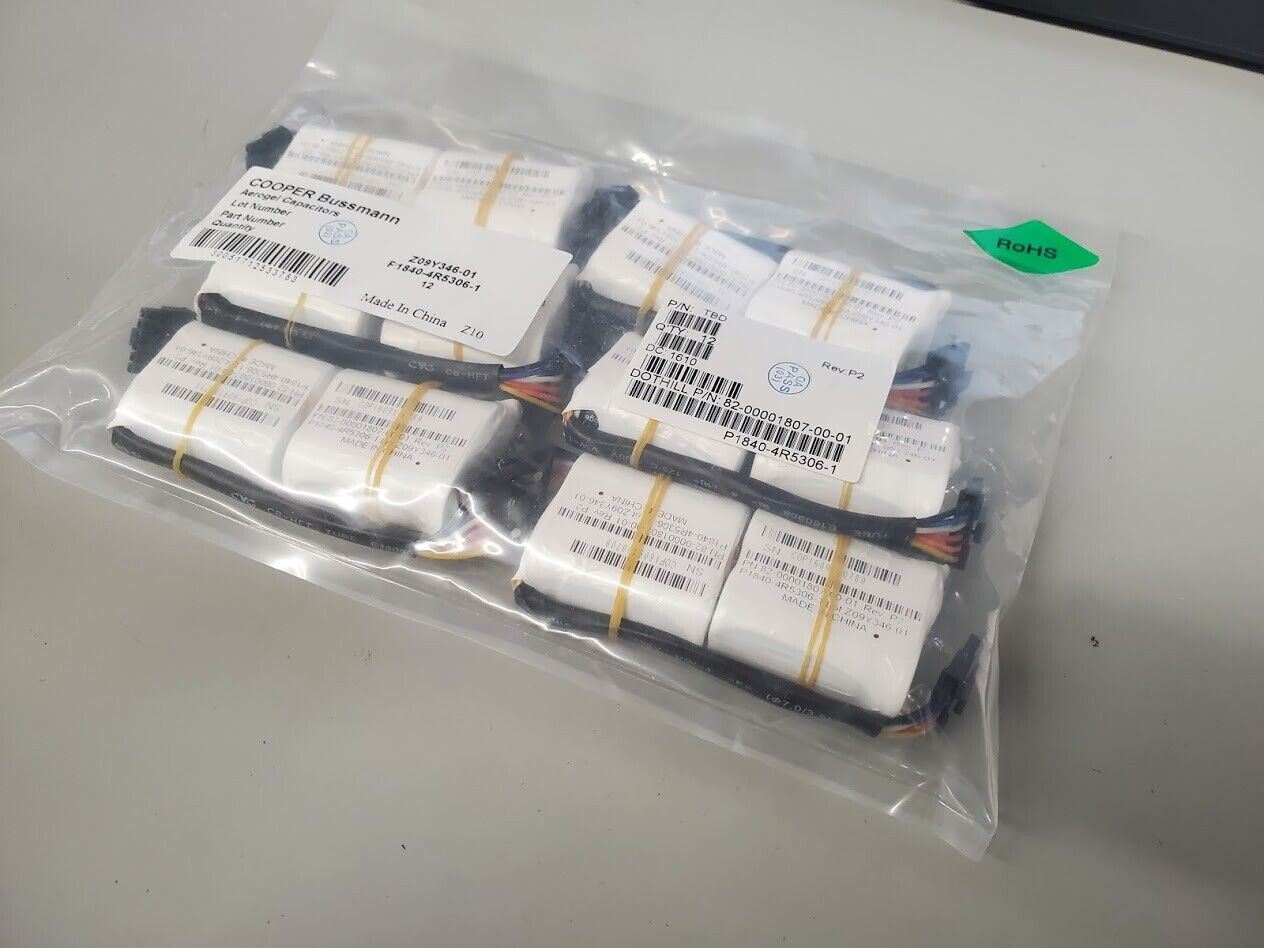 12 Eaton Cooper Bussmann Aerogel SuperCapacitor P1840-4R5306-1 SUPERCAP 30F 4.5V
