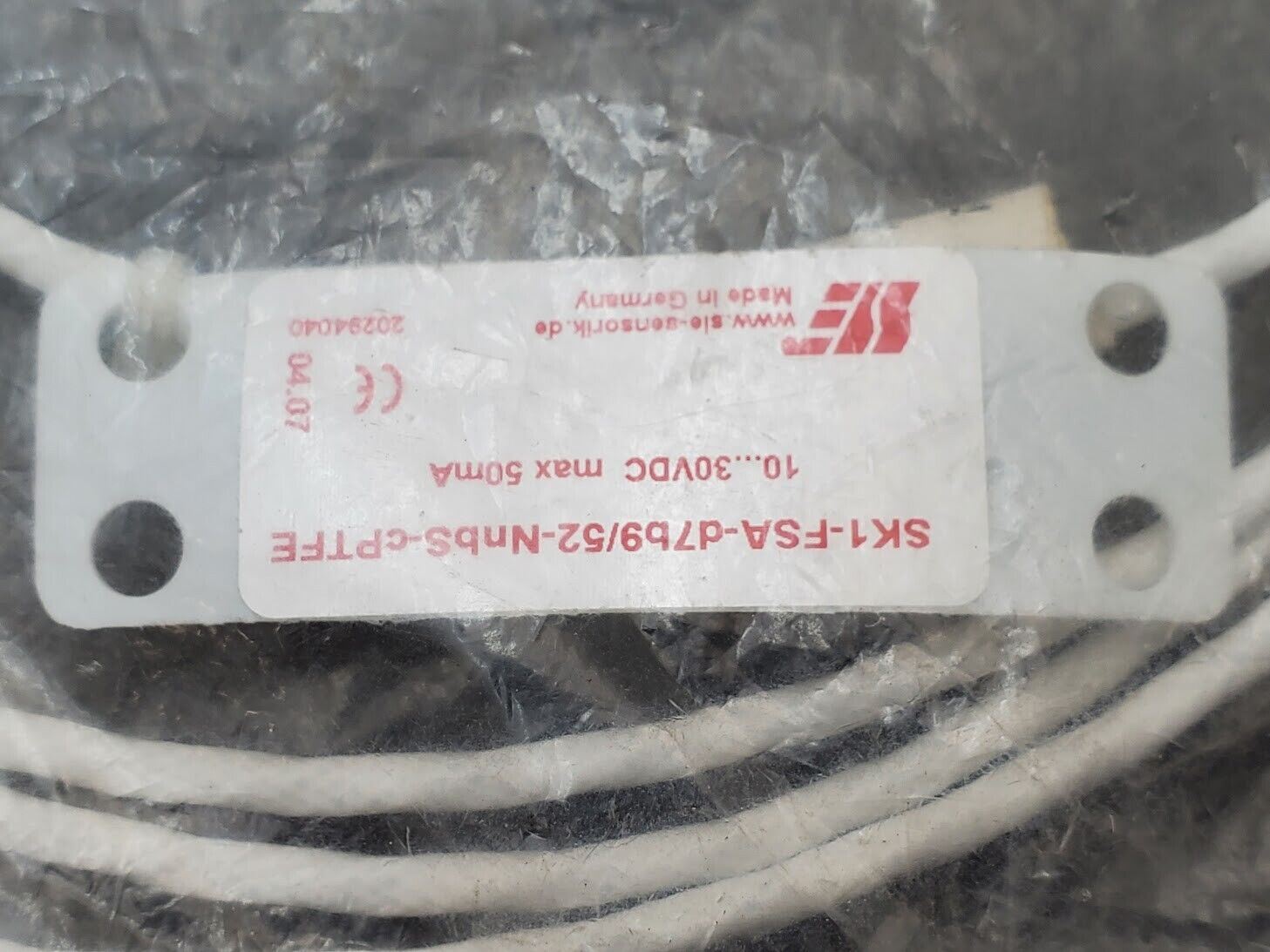 3x SENSORIK Capacitive Level Proximity Sensor SK1-FSA-d7b9/52-NnbS-cPTFE 3 Wire