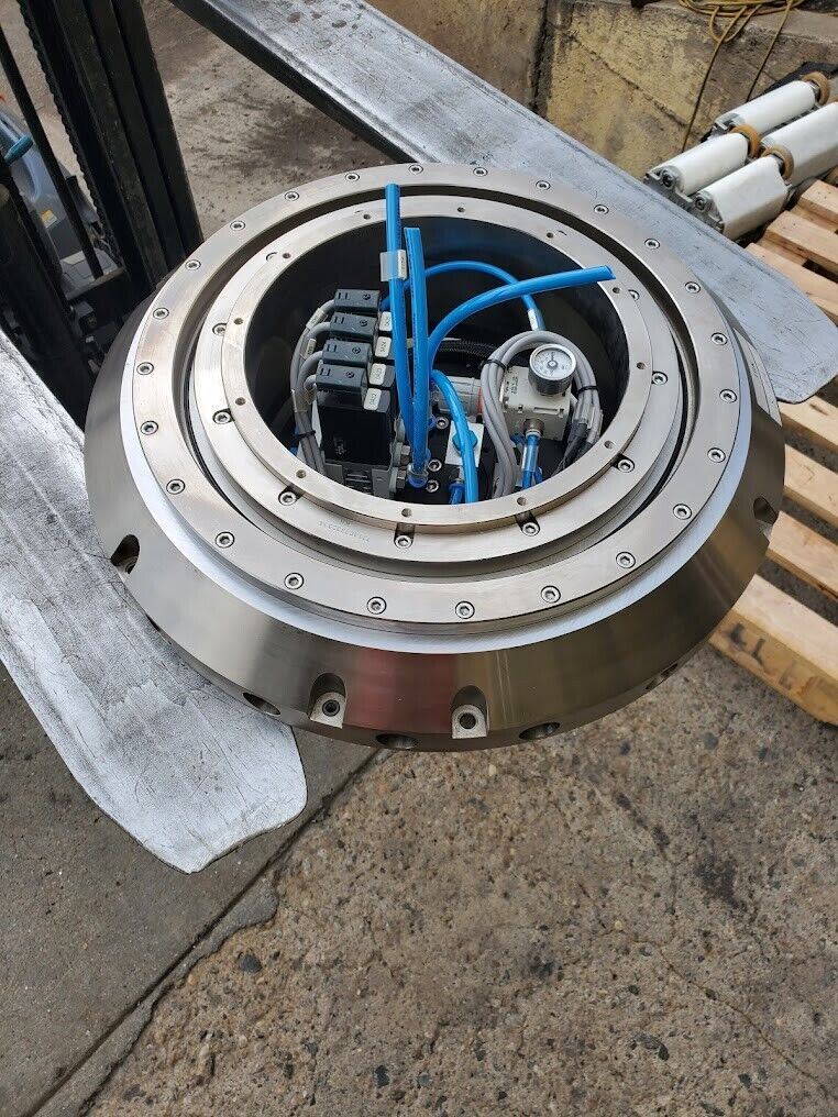 10" Servo Tecnica Rotary Feed Through Slipring THK Bearing Renishaw Encoder