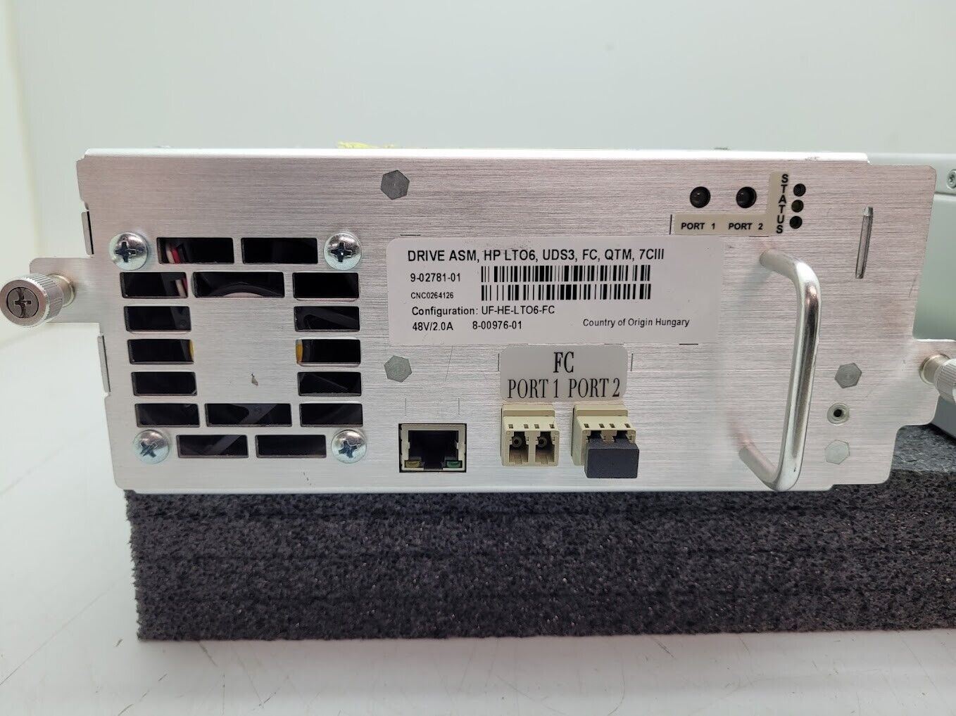 2x Quantum/HP LTO6 FC TAPE DRIVE 8Gb for I500/I2000/I6000 8-00976-01