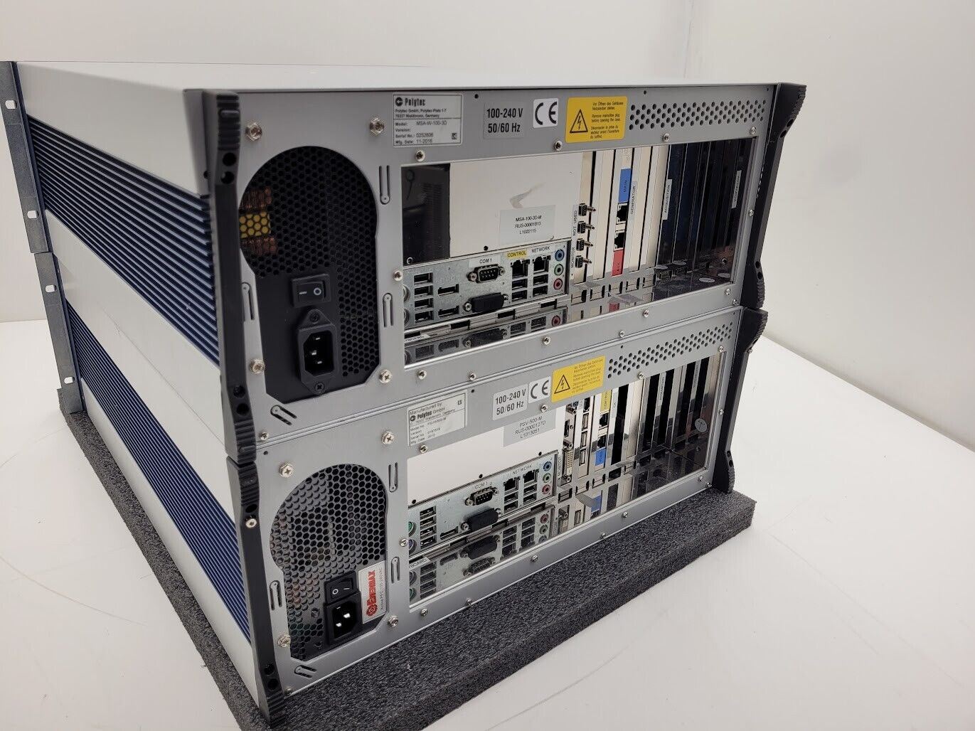 2x Polytec DMS Data Management System PC only No HDD No software Power On Tested