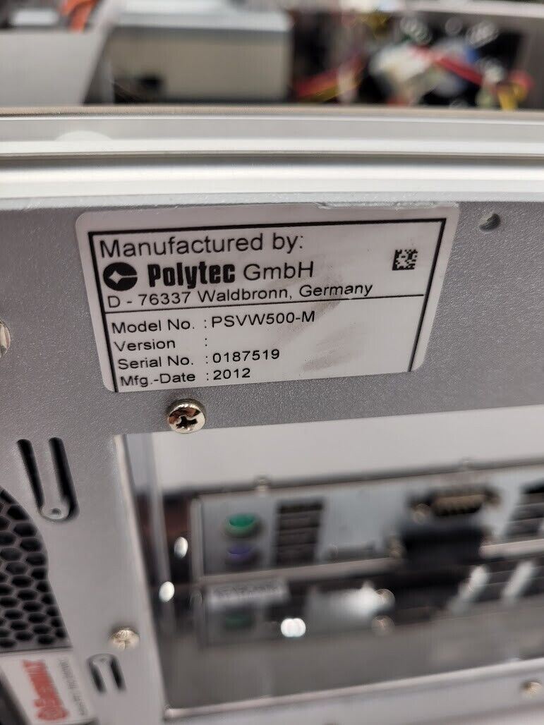 2x Polytec DMS Data Management System PC only No HDD No software Power On Tested