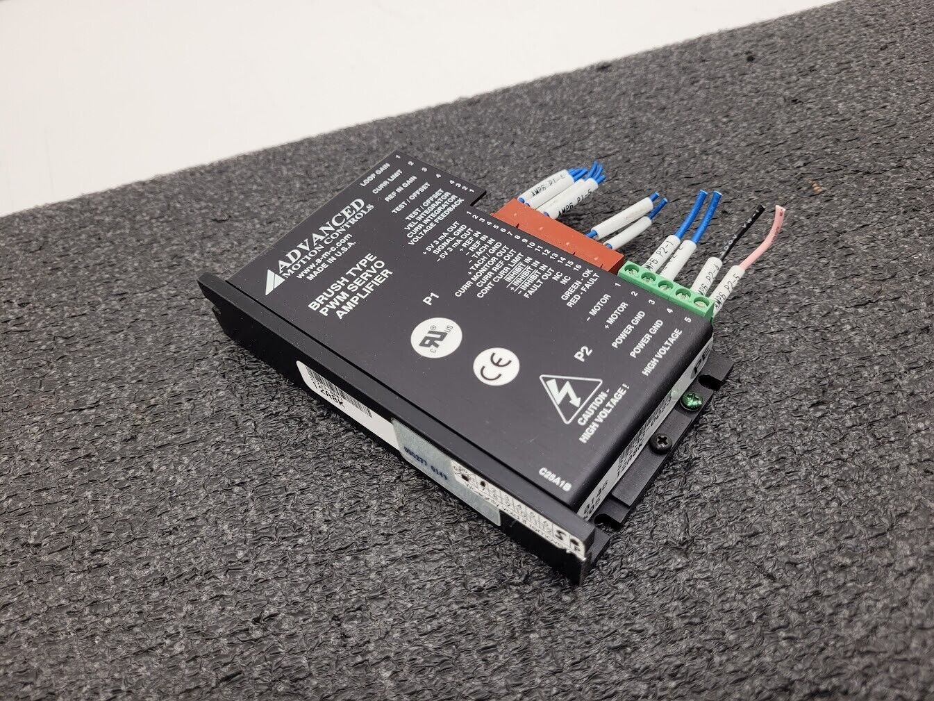 Advanced Motion Control 12A8K PWM Brush Type Servo Amplifier 27233 014 ...