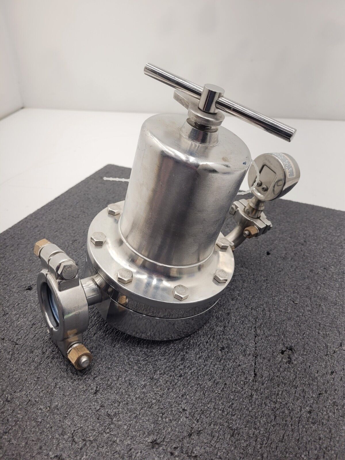 1"-2" Sanitary Fitting 316L Stainless 100PSI Liquid Pressure Regulator 31372-147