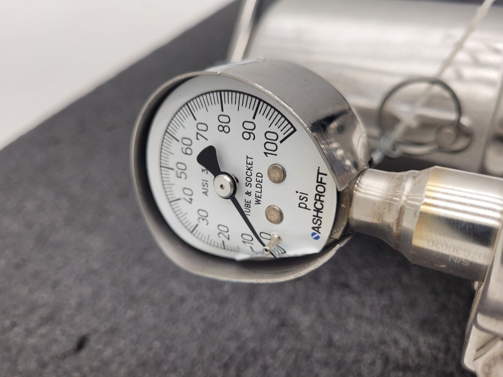 1"-2" Sanitary Fitting 316L Stainless 100PSI Liquid Pressure Regulator 31372-147