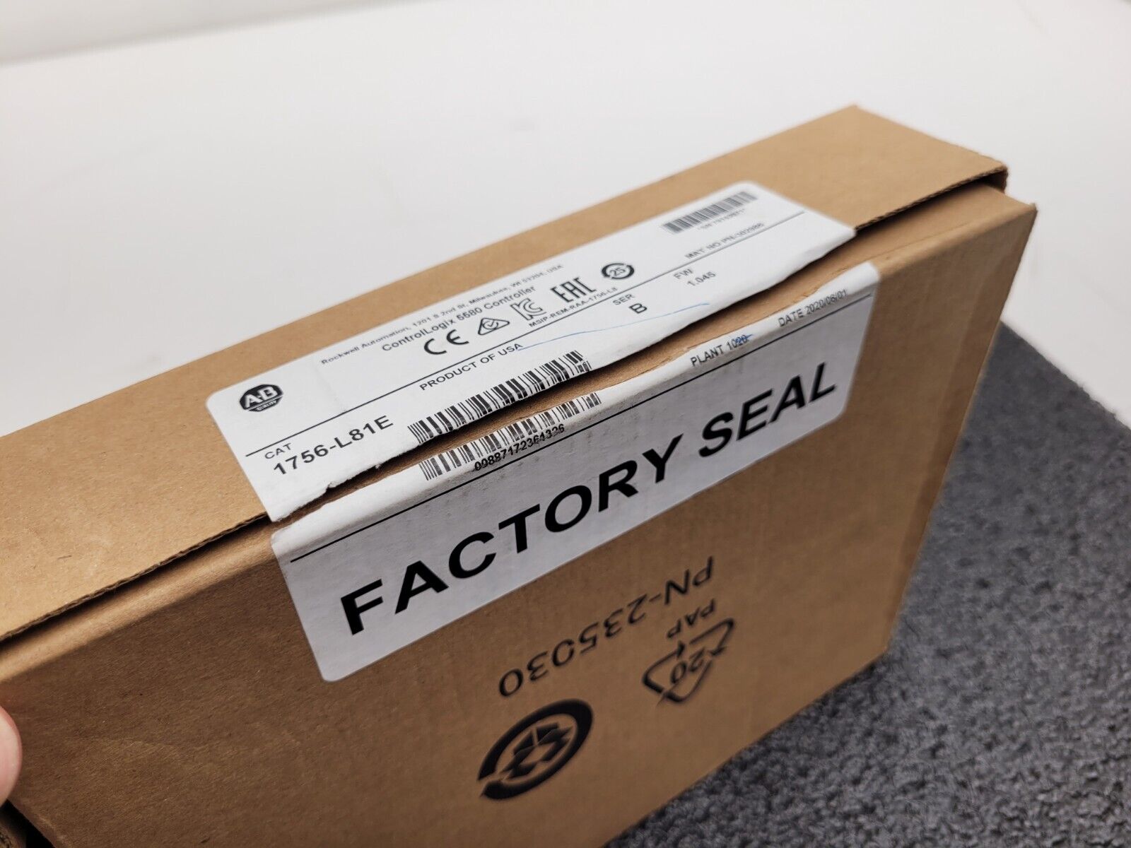 2020 Allen-Bradley 1756-L81E /B ControlLogix Processor - New Surplus (Open)