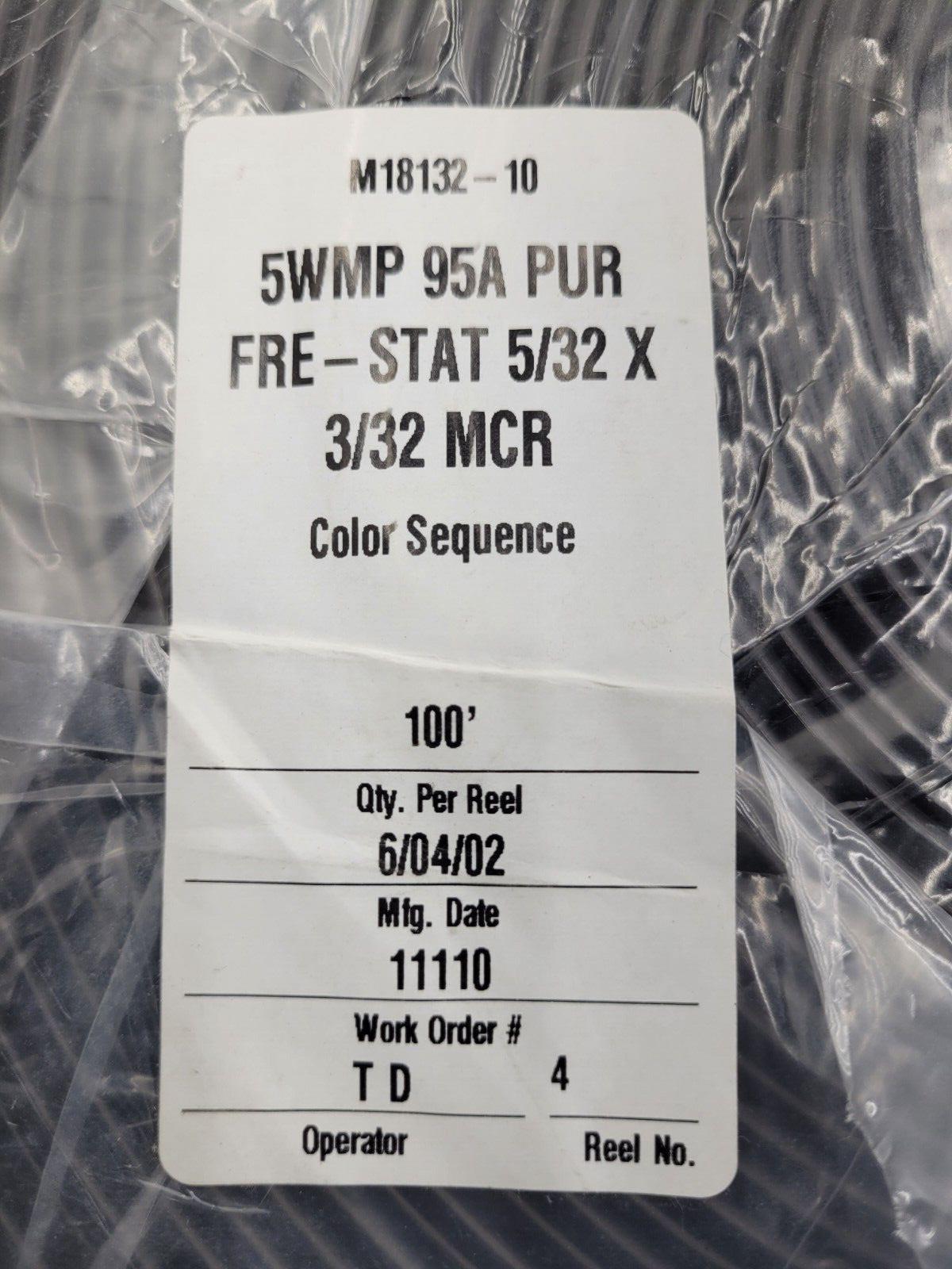 5WMP 95A Polyurethane Multi-Colored Ribbon Tubing (MCR) 5/32 x 3/32 10x Tubes