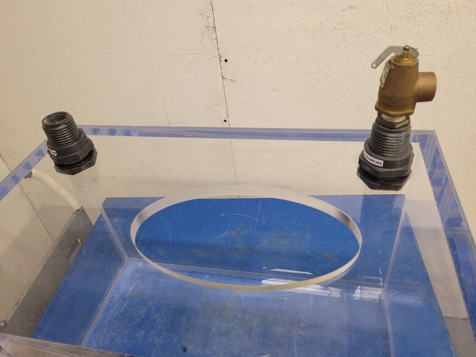 1" Thick Acrylic Plexiglass Water Immersion Pressure Chamber 25x16x16 No Lid