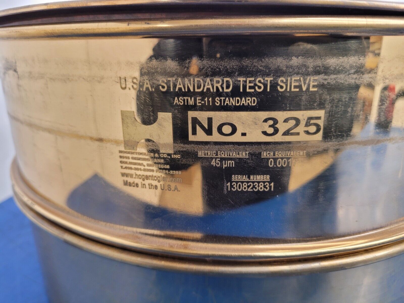 12" Lot of 5x Humbolt Hogentogler 230, 635, 325, 2x 500 Standard Test Sieve