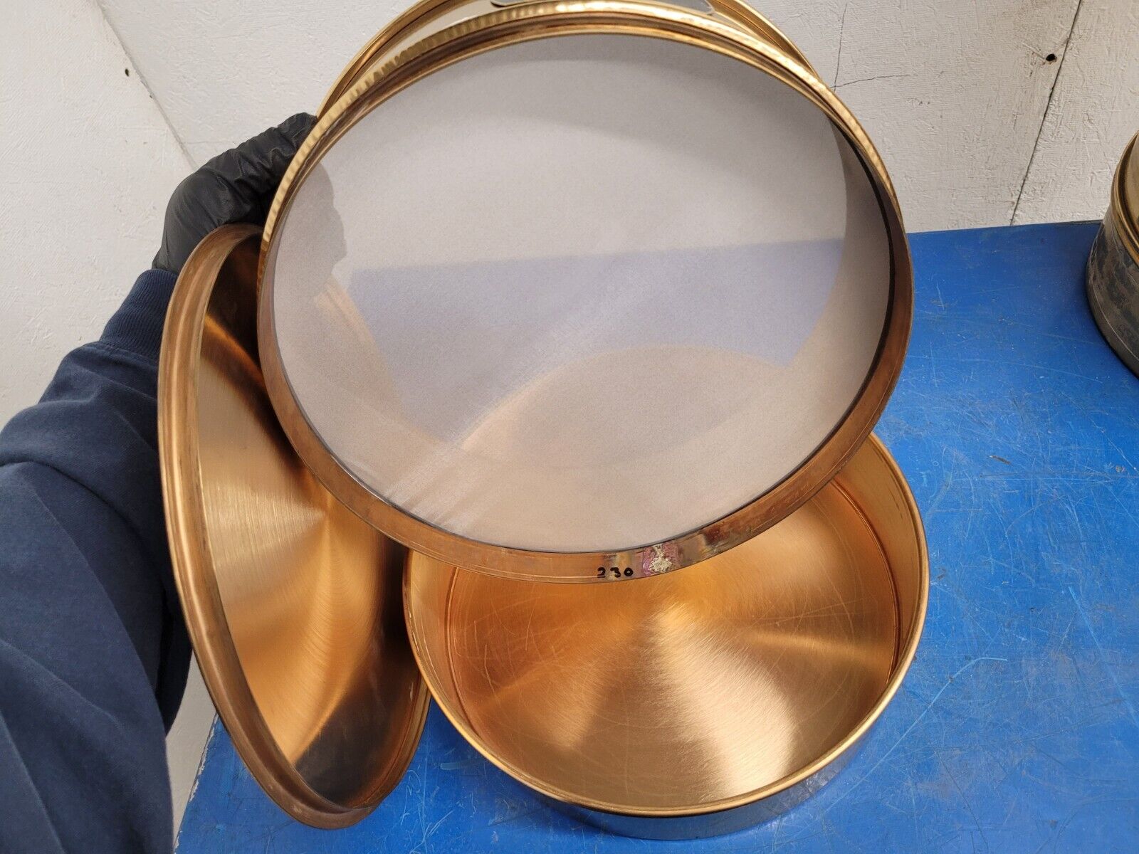 12" Lot of 5x Humbolt Hogentogler 230, 635, 325, 2x 500 Standard Test Sieve