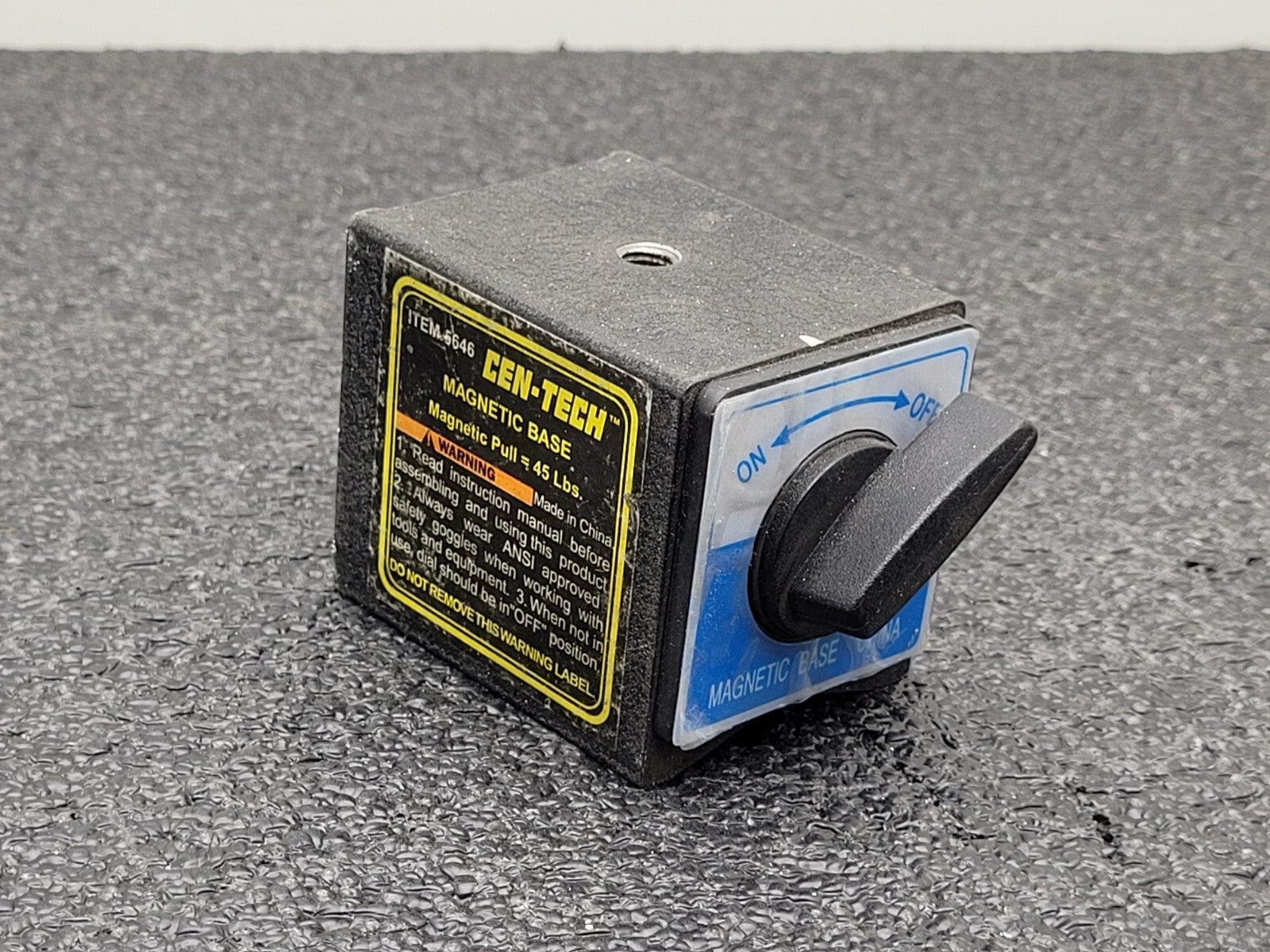 13x CEN-TECH 5646 Magnetic Base Multi Position Magnet On/Off Micrometer Holder