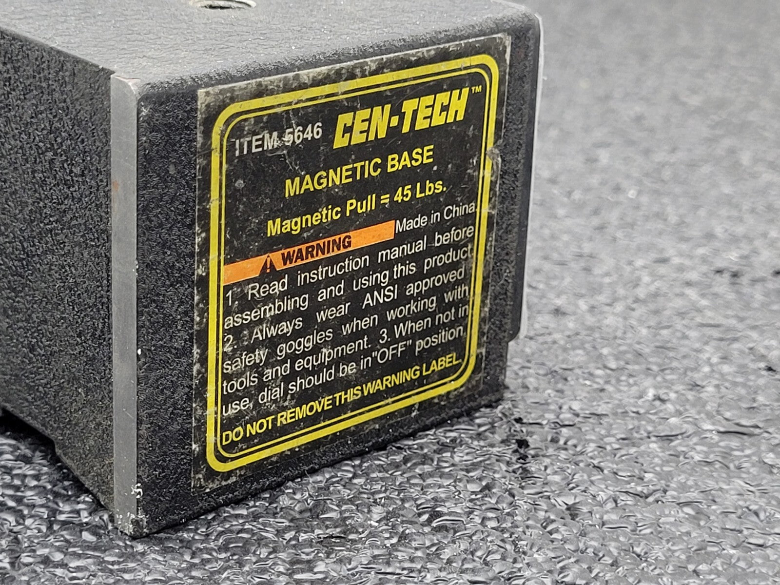13x CEN-TECH 5646 Magnetic Base Multi Position Magnet On/Off Micrometer Holder