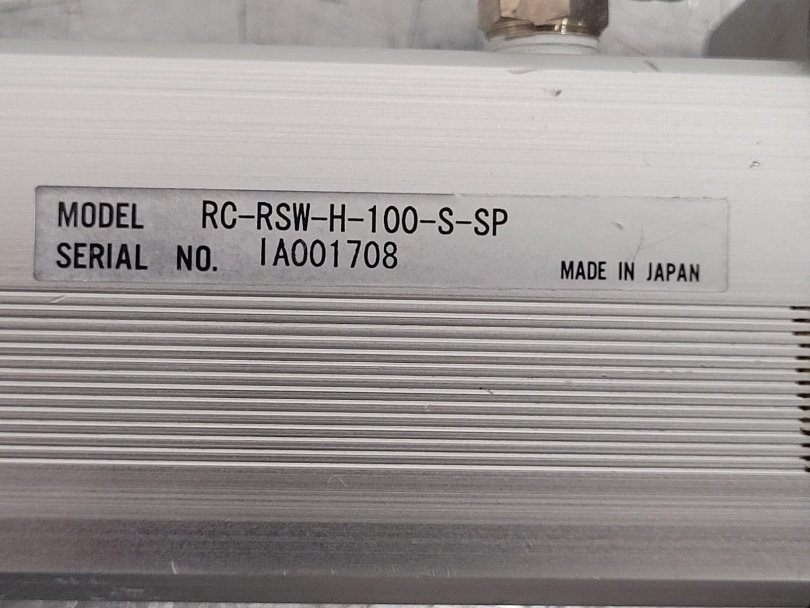 3x IAI ROBO CYLINDER Linear Actuator RC-RSW-H-100-S-SP w/ RCA-S-RSW Controllers