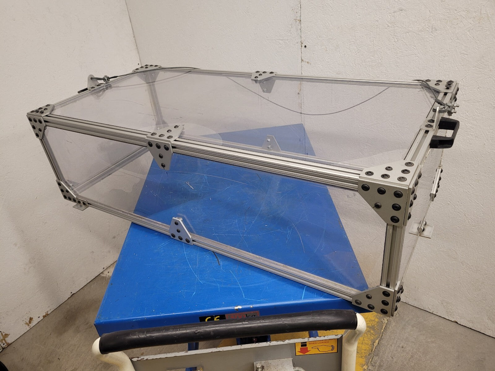 3/4" Thick Acrylic Plexiglass Aluminum Extrude Frame Safety Cage Blast Box