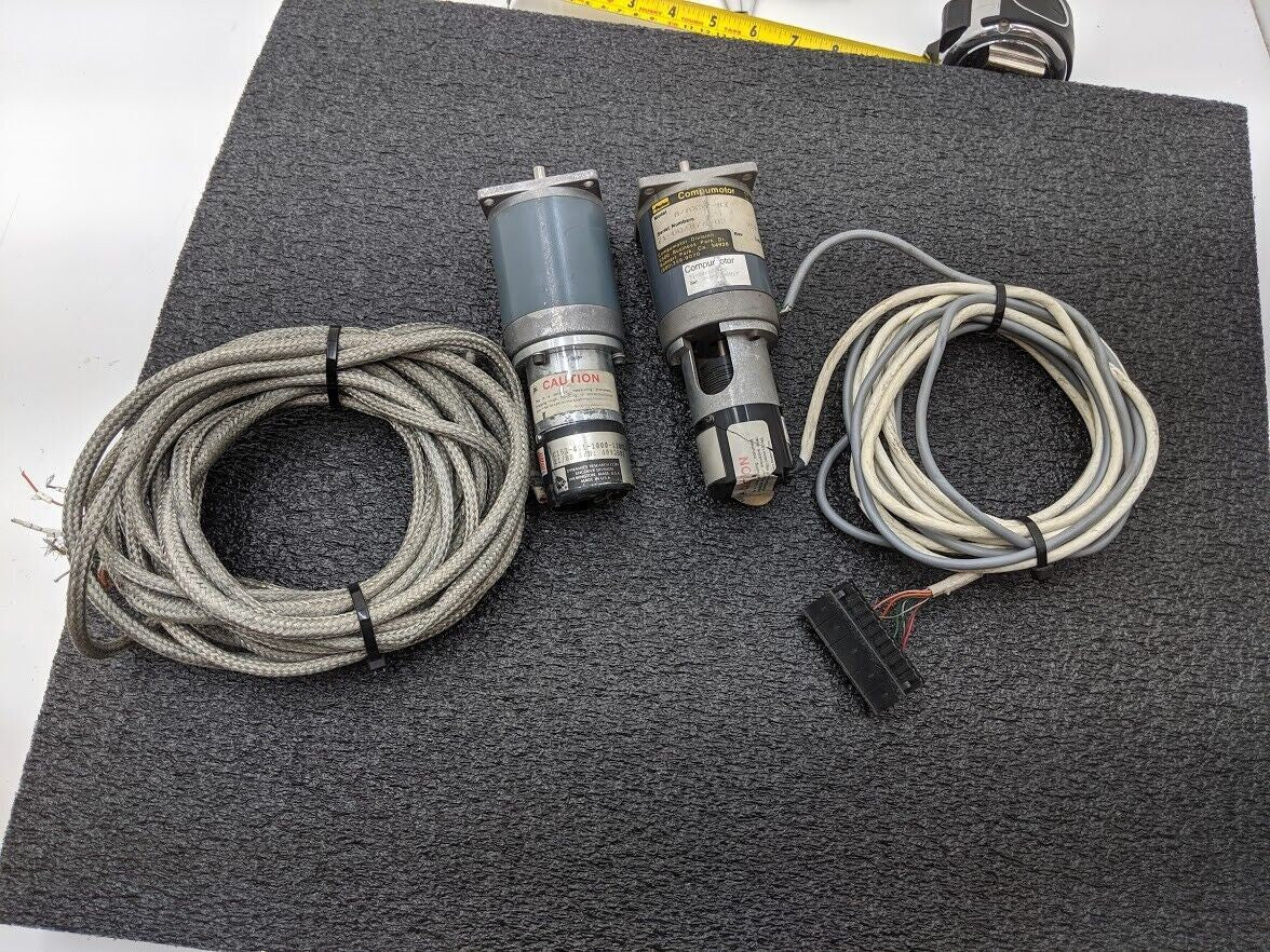 2x Parker Compumotor Motor Stepper Motor A/AX57-83 C153/421-1000-120CBV Encoder