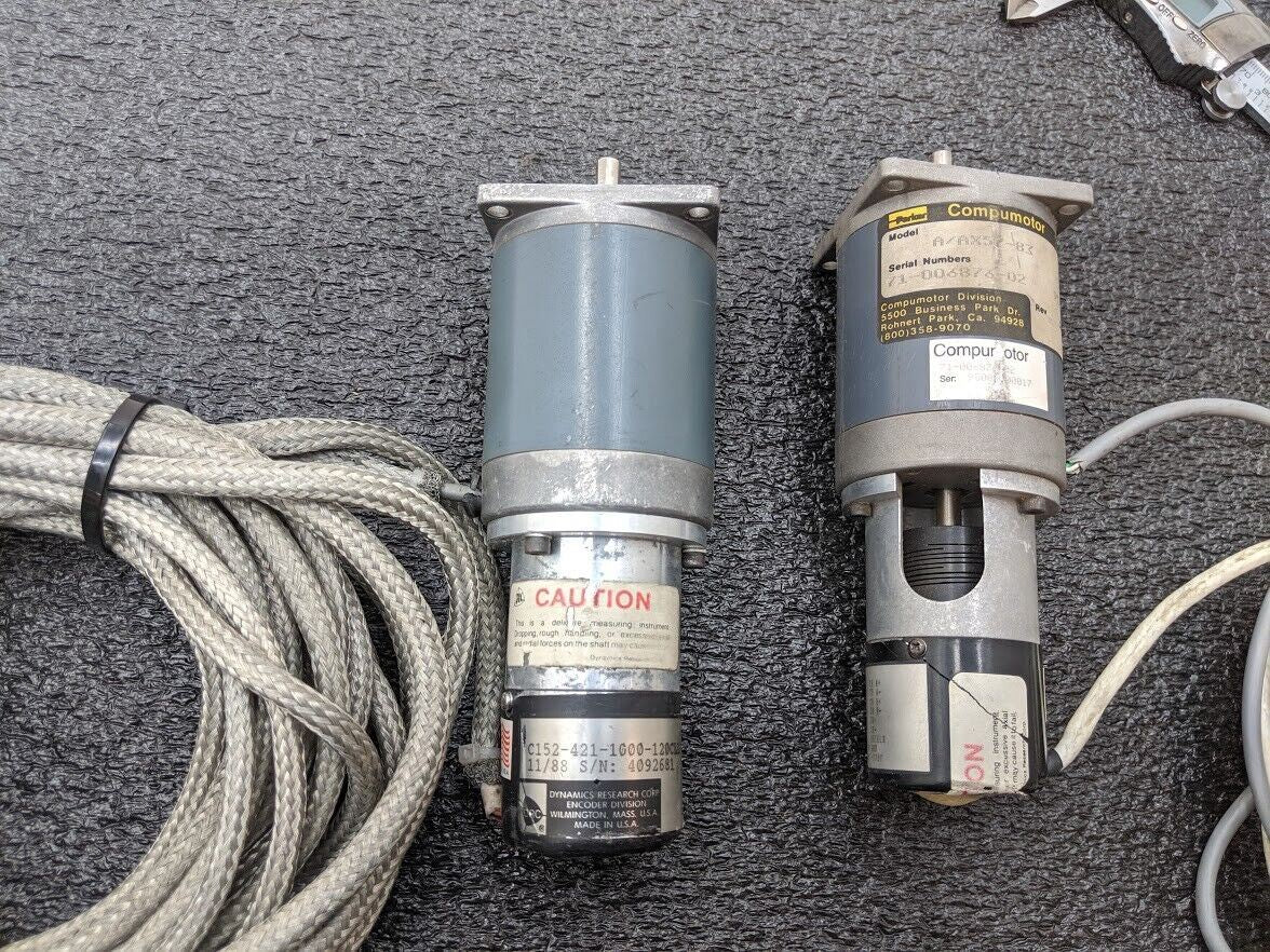 2x Parker Compumotor Motor Stepper Motor A/AX57-83 C153/421-1000-120CBV Encoder