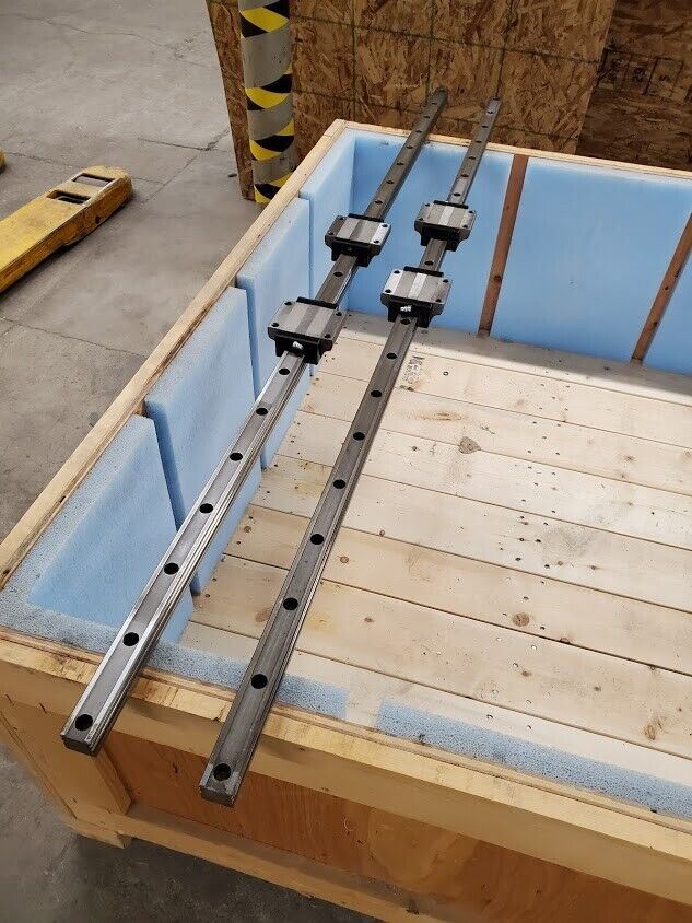 2x NSK Linear Rail LY301550EL2-10PNZ1 85-002 4x 30 Blocks dual BB Guides 61" L