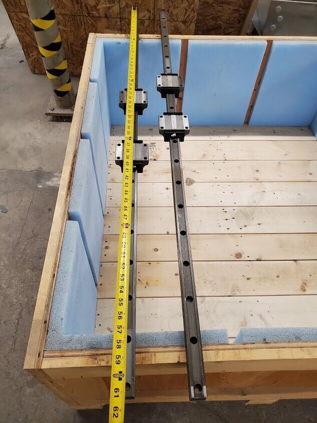 2x NSK Linear Rail LY301550EL2-10PNZ1 85-002 4x 30 Blocks dual BB Guides 61" L