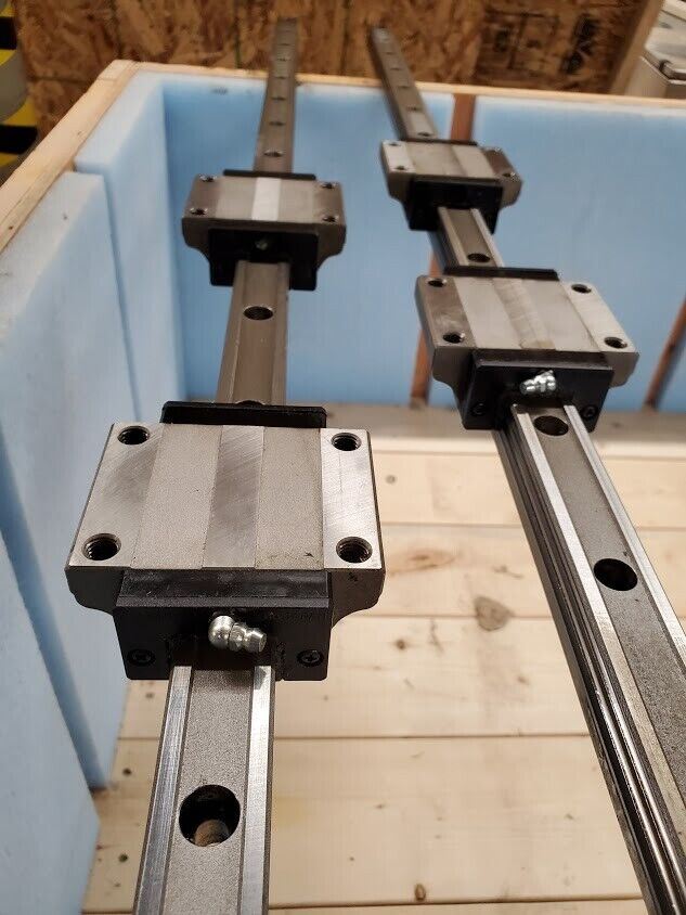2x NSK Linear Rail LY301550EL2-10PNZ1 85-002 4x 30 Blocks dual BB Guides 61" L