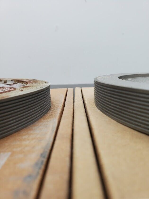 4x Turner Grooved 8" Diamond Plated Grinding Wheel Sapphire 800 Grit (F)