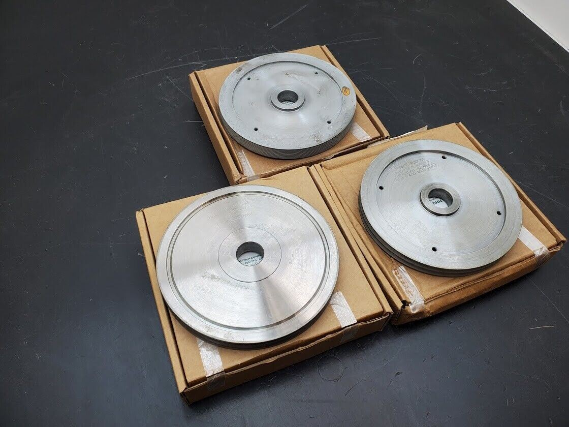 3x Turner Grooved 8" Diamond Plated Grinding Wheel 3x Profiles 800 Grit K