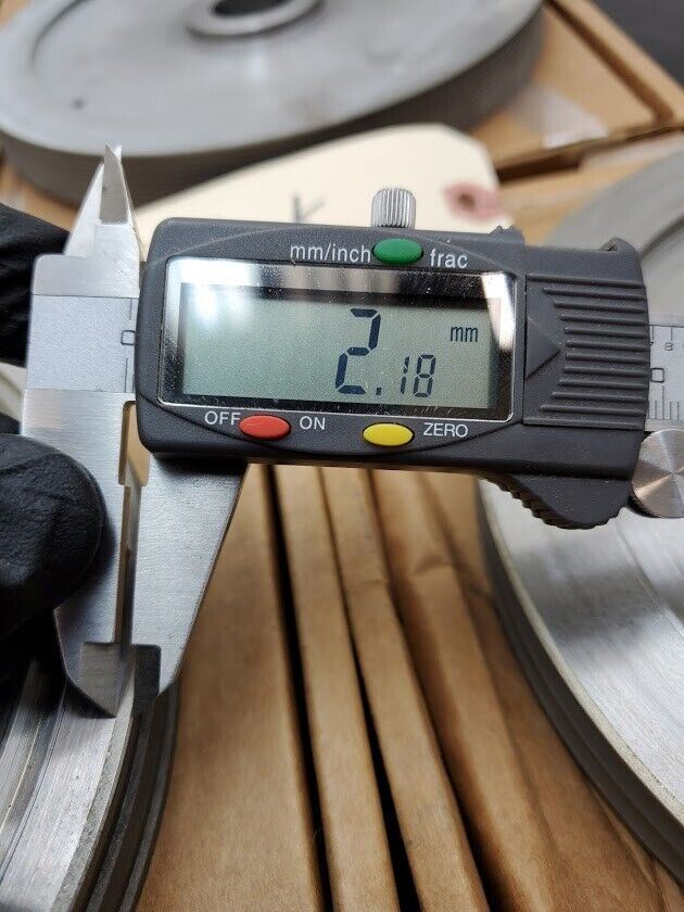 3x Turner Grooved 8" Diamond Plated Grinding Wheel 3x Profiles 800 Grit K