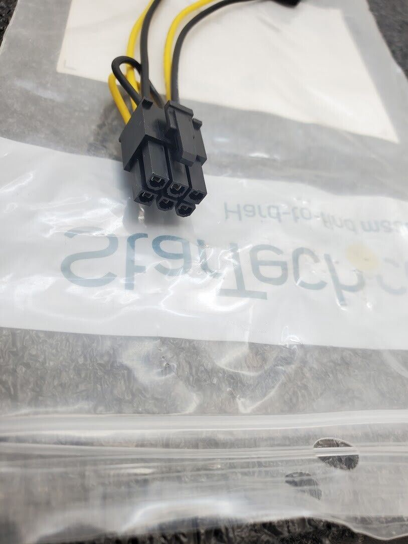 2x Startech Dual SATA Power x 6-Pin PCI Express Video Card Cable Adapter 6"