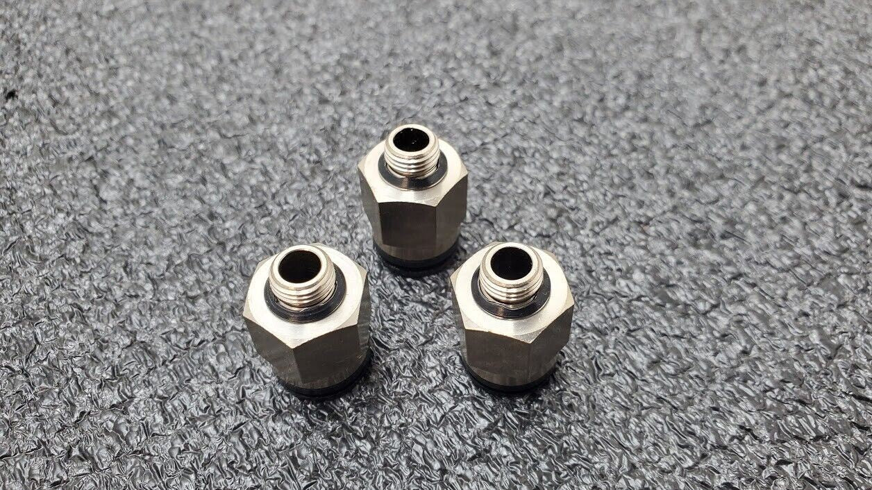 3x SMC KAH10-U02 Antistat One-Touch Fittings 10mm Applicable Tubing 1/4" Thread