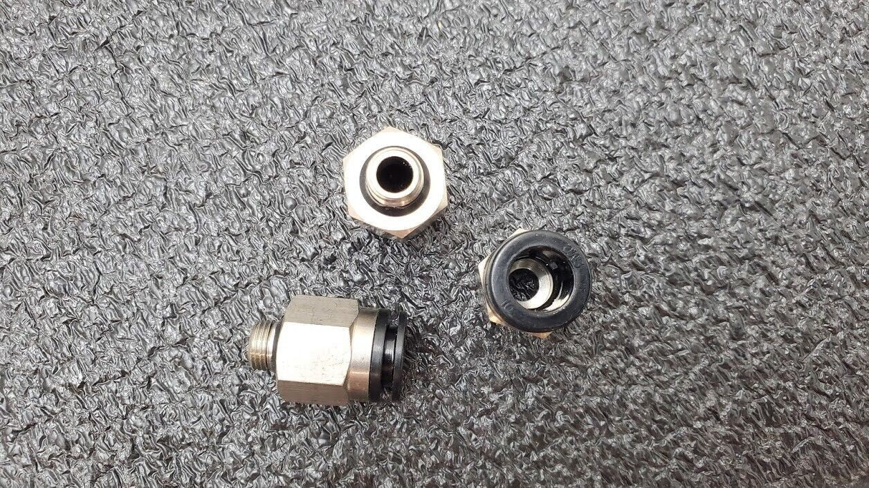 3x SMC KAH10-U02 Antistat One-Touch Fittings 10mm Applicable Tubing 1/4" Thread
