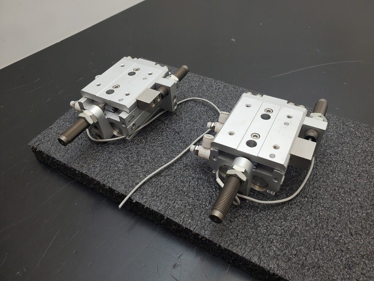 2x TPC NLCD20-20S-W8H Air Slide Pneumatic Linear Table Actuator 20mm Stroke