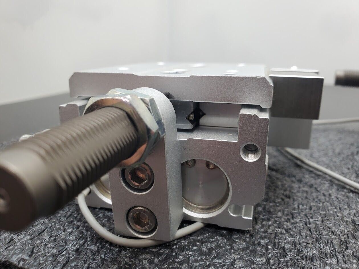 2x TPC NLCD20-20S-W8H Air Slide Pneumatic Linear Table Actuator 20mm Stroke