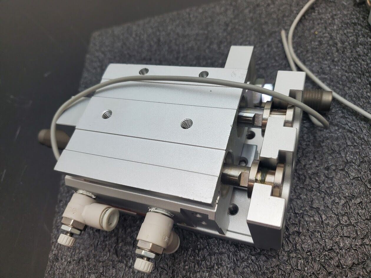 2x TPC NLCD20-20S-W8H Air Slide Pneumatic Linear Table Actuator 20mm Stroke