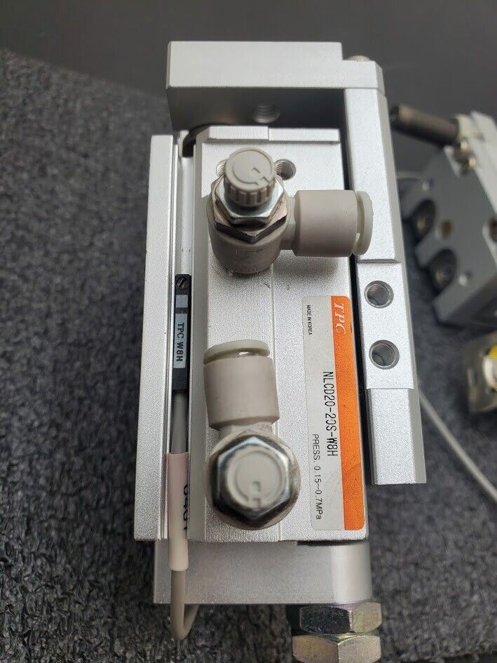 2x TPC NLCD20-20S-W8H Air Slide Pneumatic Linear Table Actuator 20mm Stroke