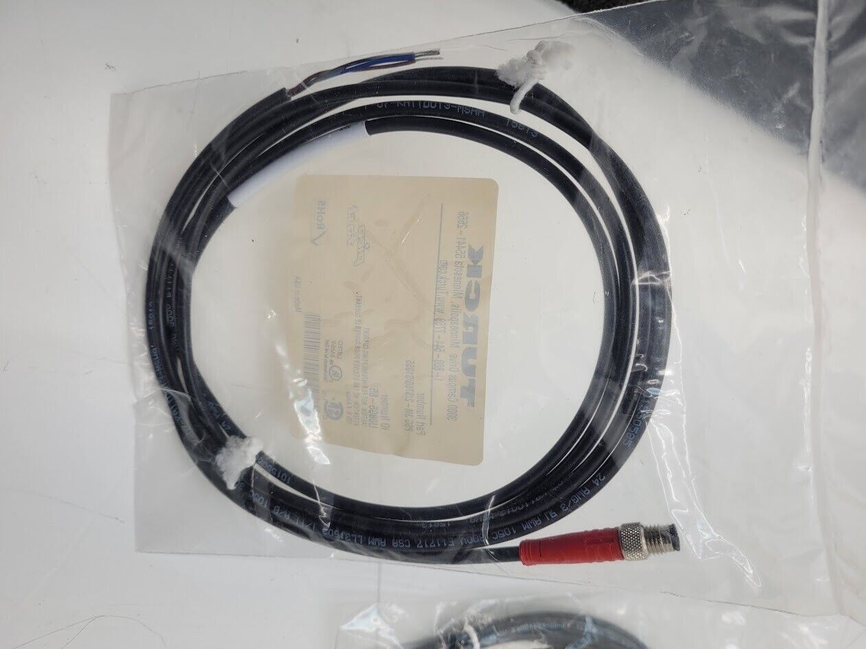 2x Turck Pico Fast PSG 3M-2/S760/S1055 M8 Male 3 Pin Pigtail Breakout Cordset