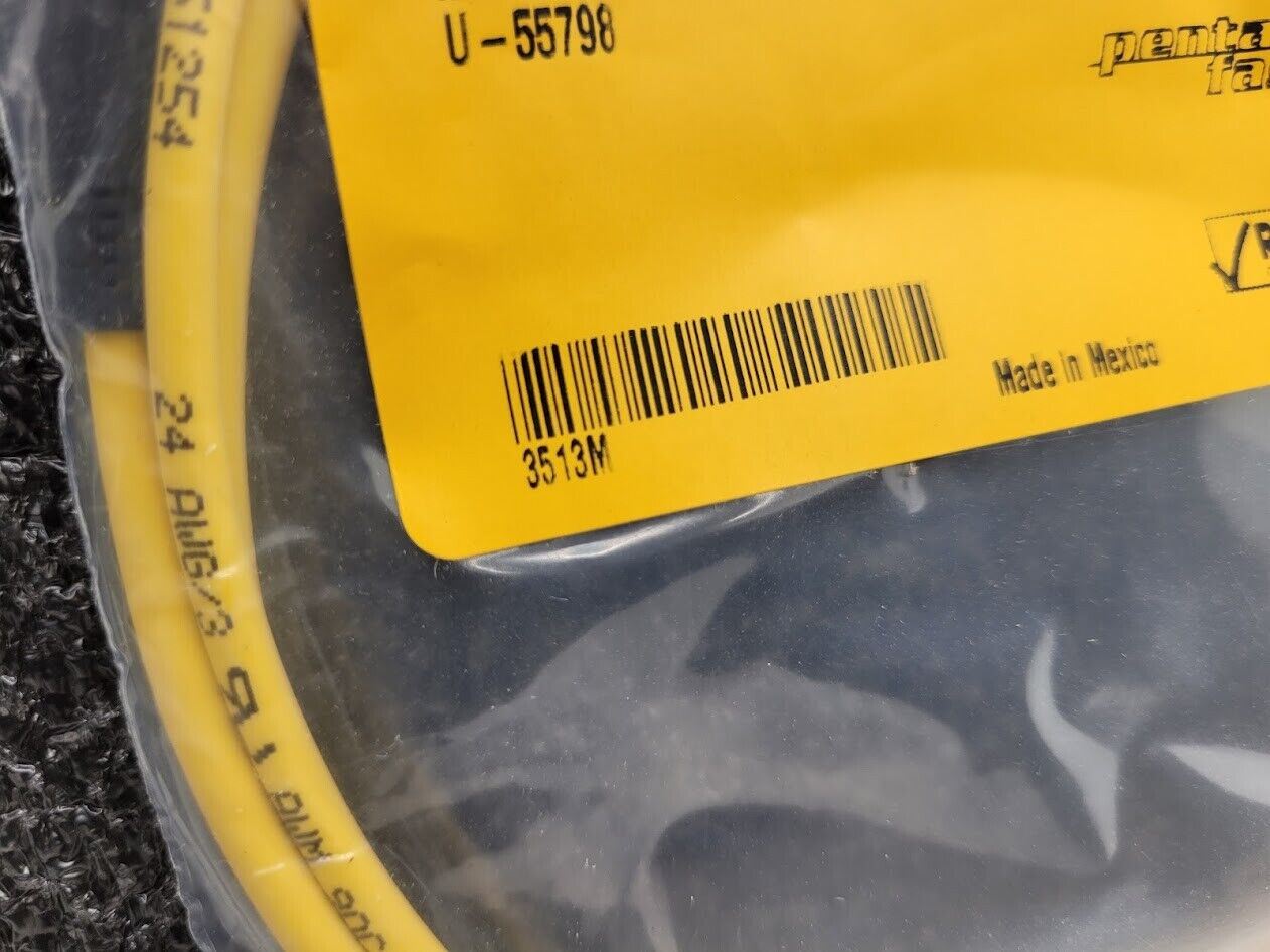 2x Turck PentaFast VKG 3M-1-VSG 3M/S90 Extension Cordset M5 Female to M5 Male