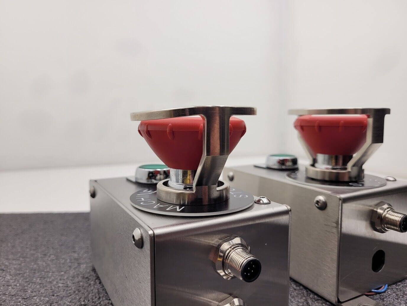 2x Jakab Safety Sprecher + Schuh EMO E-Stop /Start/Reset Assembly w/ ABB Tina 2A