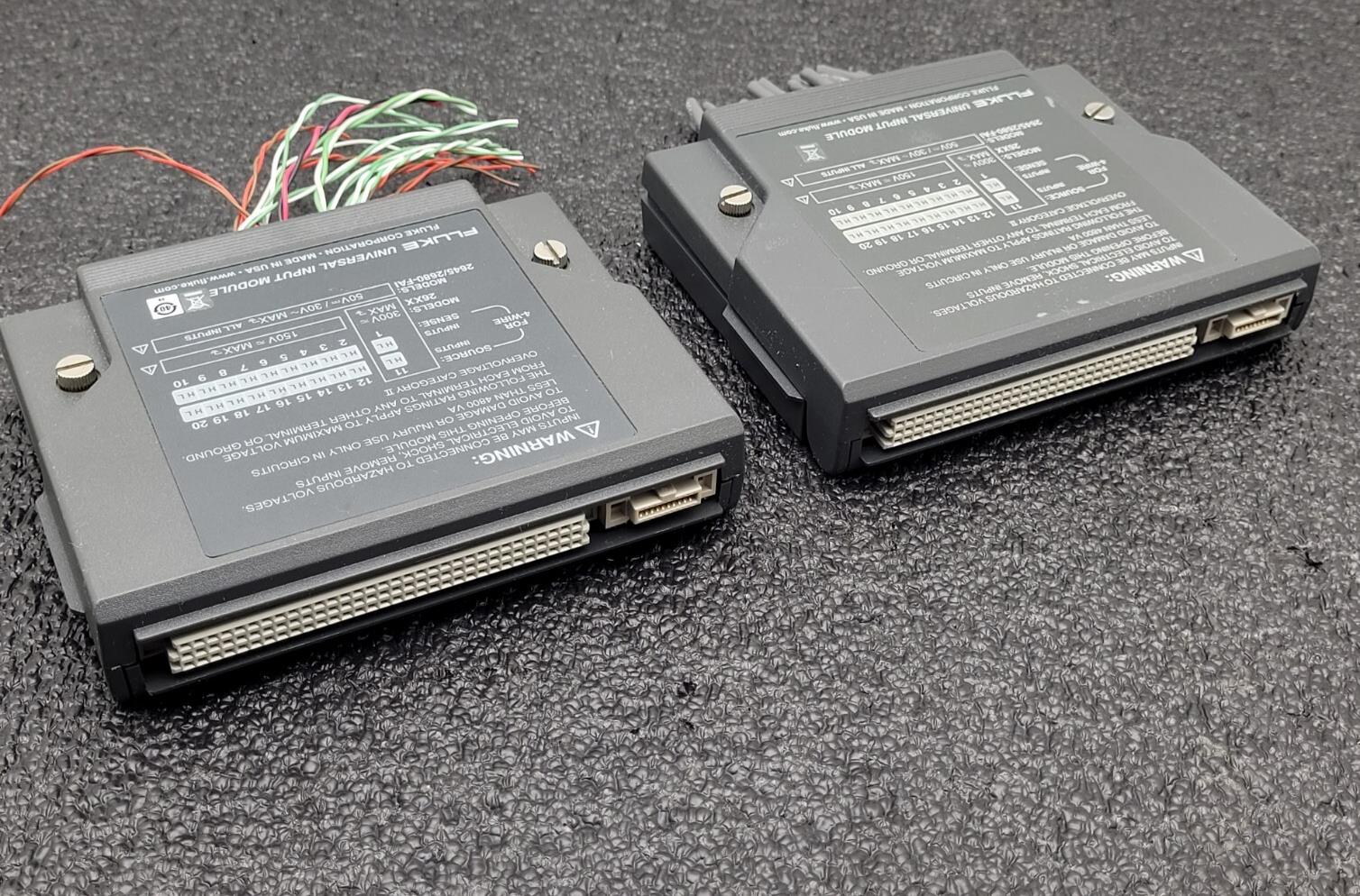 2x Fluke Data Logger Bucket Universal Input Module for 26XX Models 2645/2680-FAI