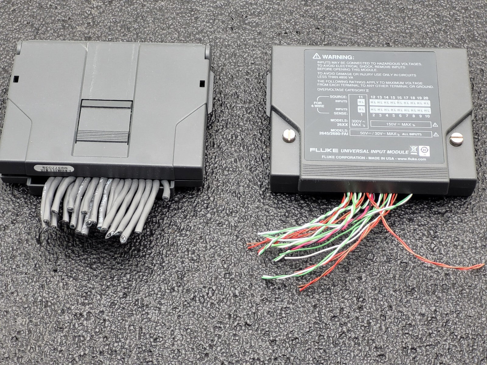 2x Fluke Data Logger Bucket Universal Input Module for 26XX Models 2645/2680-FAI