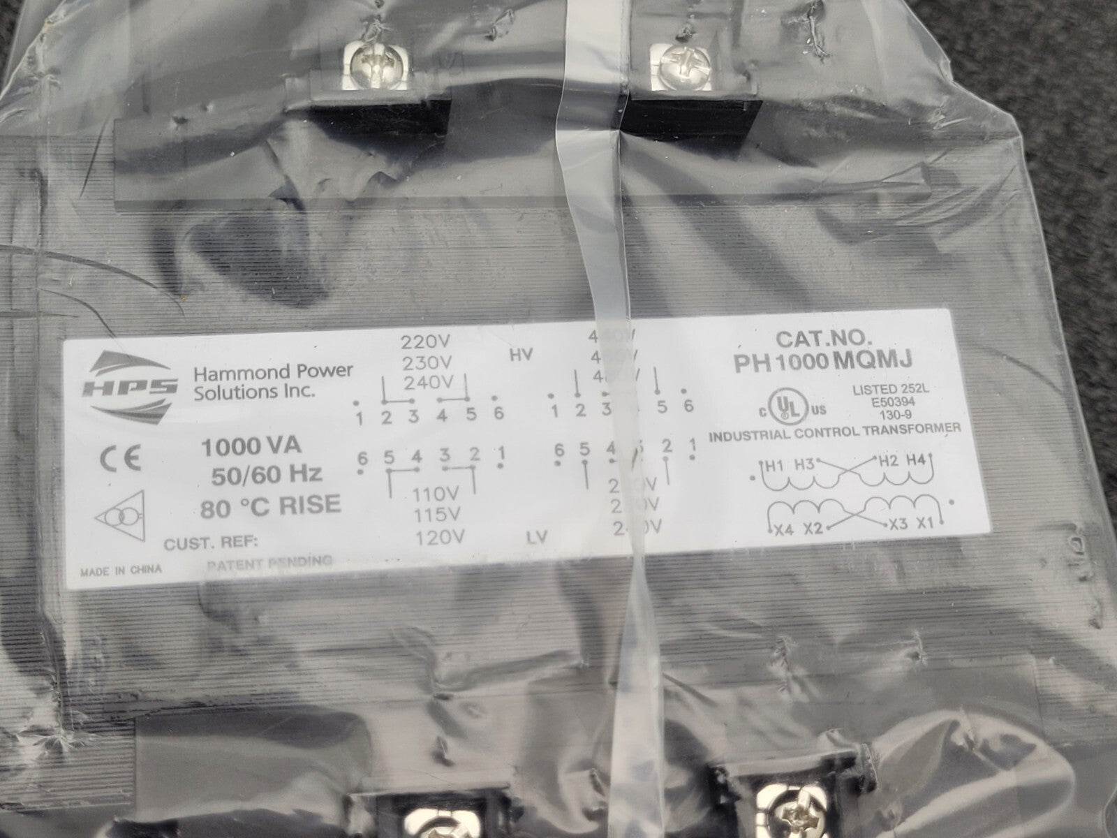 (NEW) HPS Transformer  PH1000MQMJ 1000VA 50/60HZ
