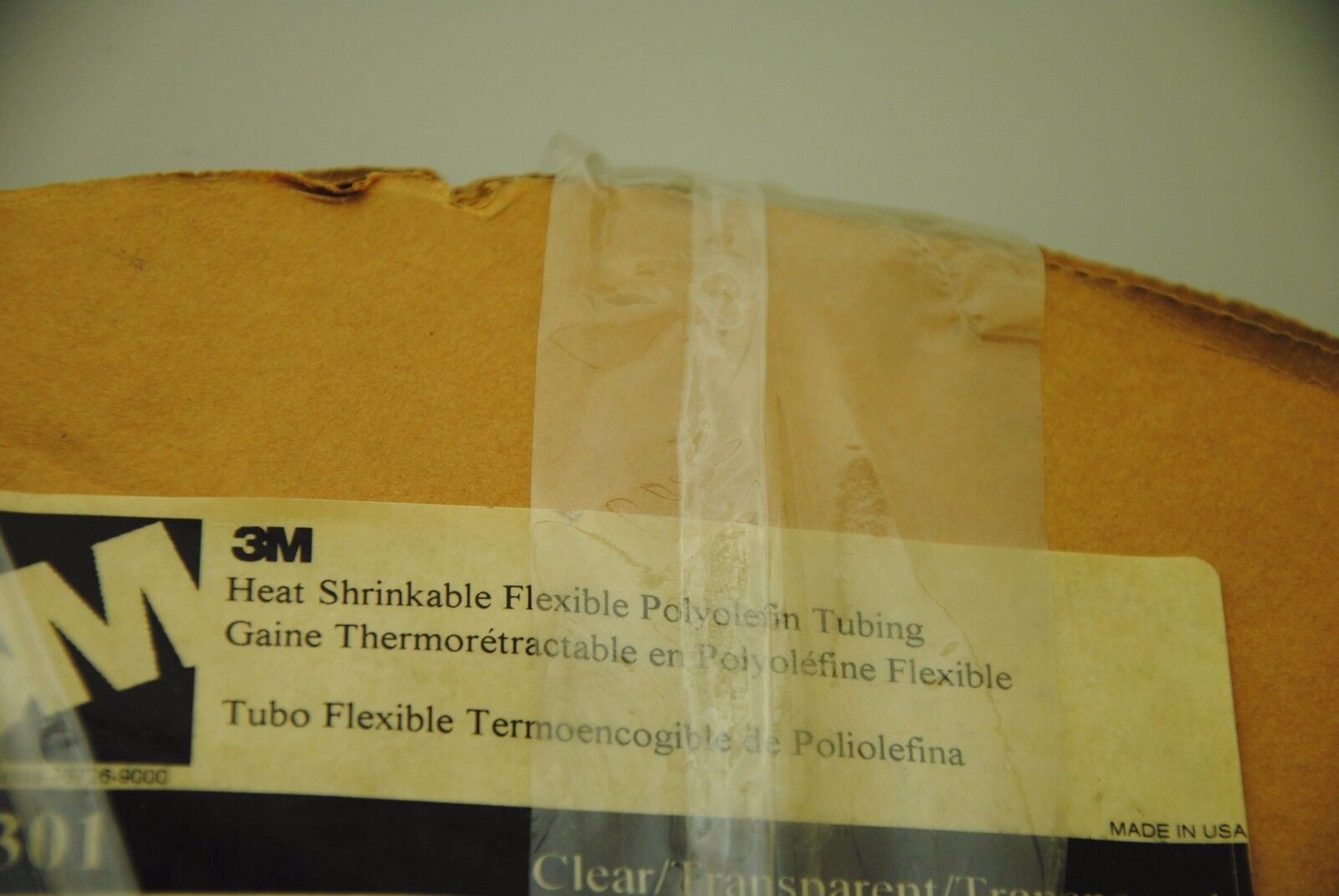 3M Heat Shrinkable Flexible Polyolefin Tubing 3/4" x 200 ft