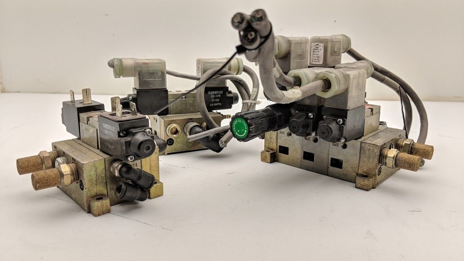 3x Numatics Pnumatic Manifold Block 5 Port 2-3 Position Solenoid 031SS4154 24VDC