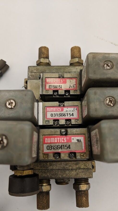 3x Numatics Pnumatic Manifold Block 5 Port 2-3 Position Solenoid 031SS4154 24VDC