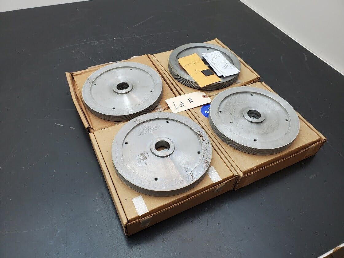 4x Turner Grooved 8" Diamond Plated Grinding Wheel Sapphire 800 Grit (E)