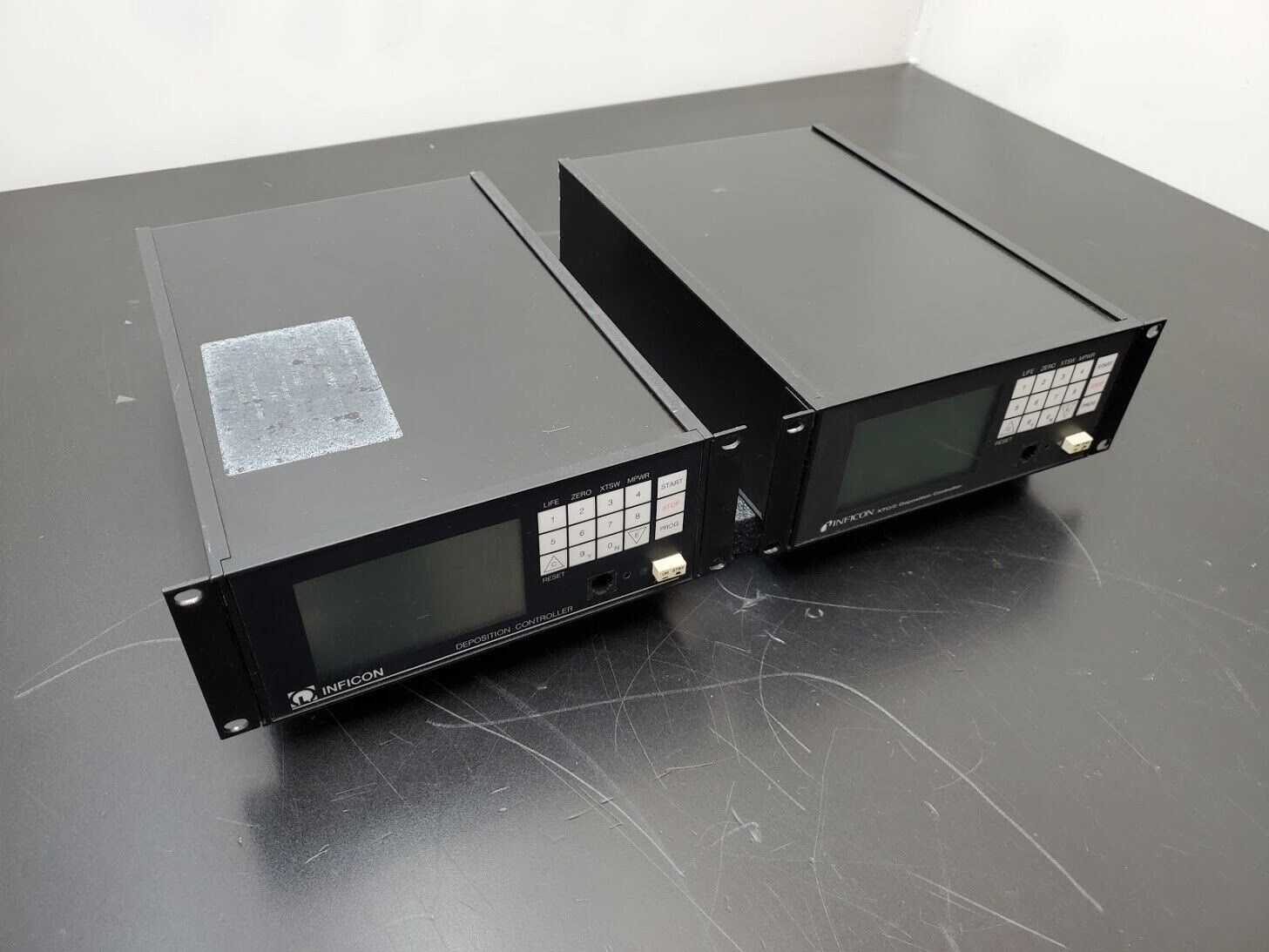 2x INFICON XTC2 Deposition Controller Monitor 757-500-G2 757-500-G4 Parts/Repair