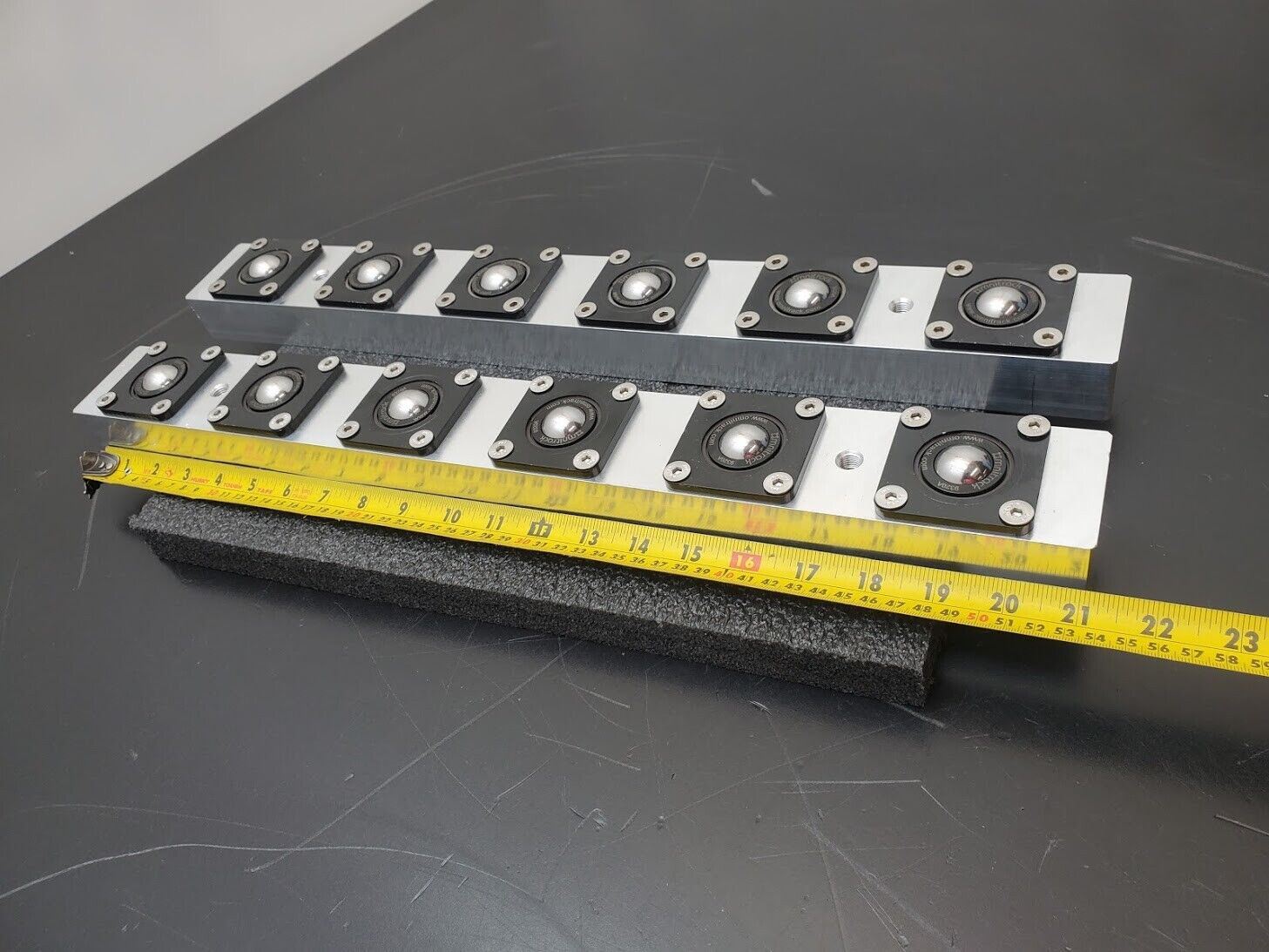 2x Omnitrack 9320a Roller Ball Track SS Stainless Steel Ball Bearing Omni Roller